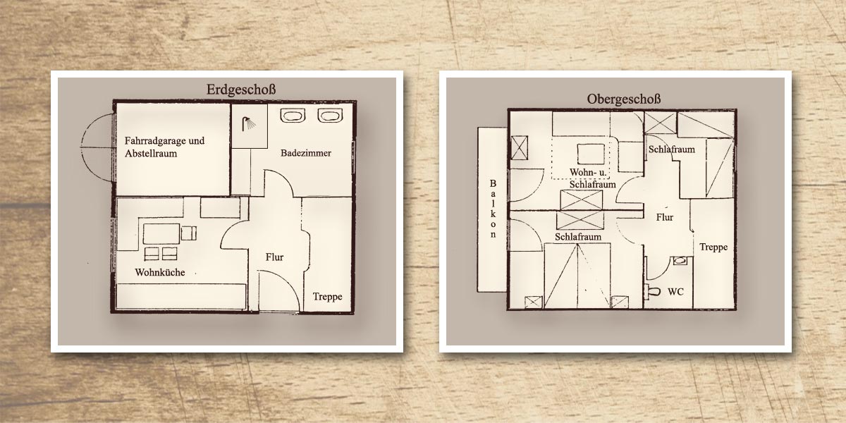 Ferienhaus Grundrisse